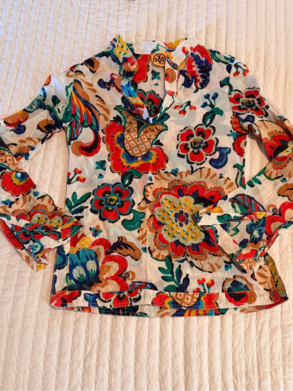 Tory Burch Women’s Floral Tunic Top - Multicolor